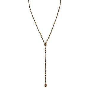 Kendra Scott Bethany Y Necklace Brown Tiger Eye